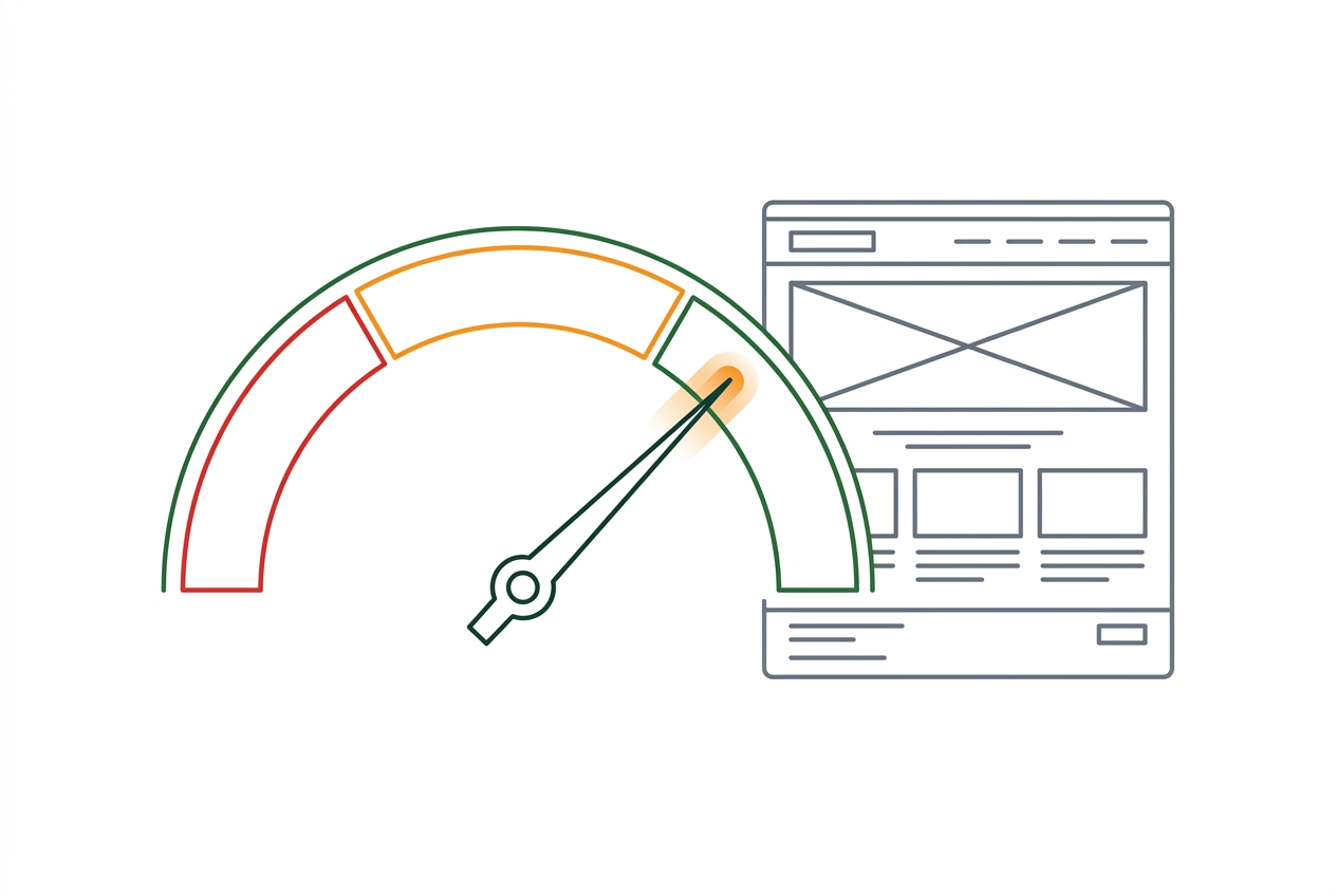 Pagespeed-Gauge für schnellere Ladezeiten im technischen SEO