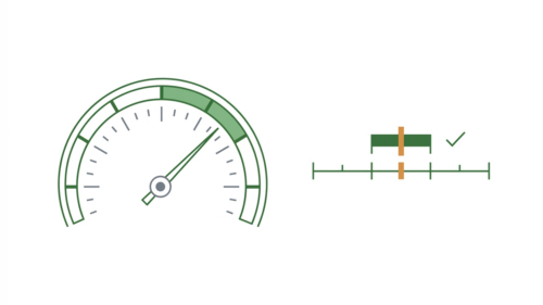Performance-Gauge für bessere Ladezeit und Core Web Vitals