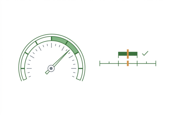 Performance-Gauge für bessere Ladezeit und Core Web Vitals