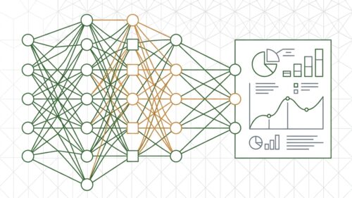 Neuronale Netzwerke für maschinelles Lernen und KI-Prognosen im Datenfluss