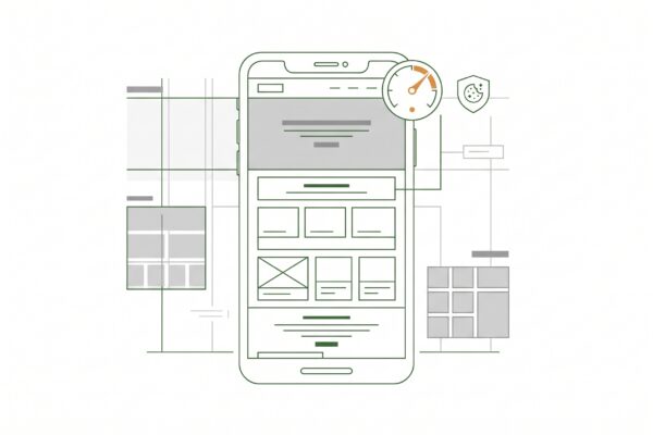 Smartphone-Homepage mit Speed und DSGVO für professionelle Homepage