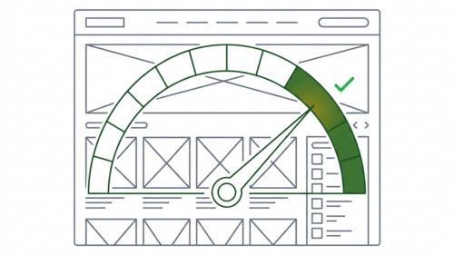 Speedometer über Shop-Wireframe für JTL-Shop Performance