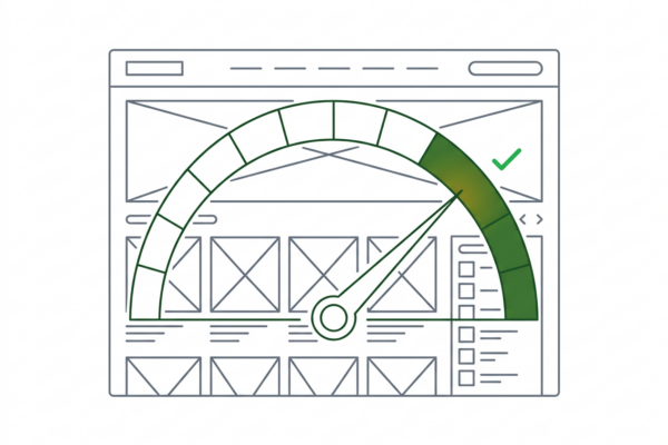 Speedometer über Shop-Wireframe für JTL-Shop Performance